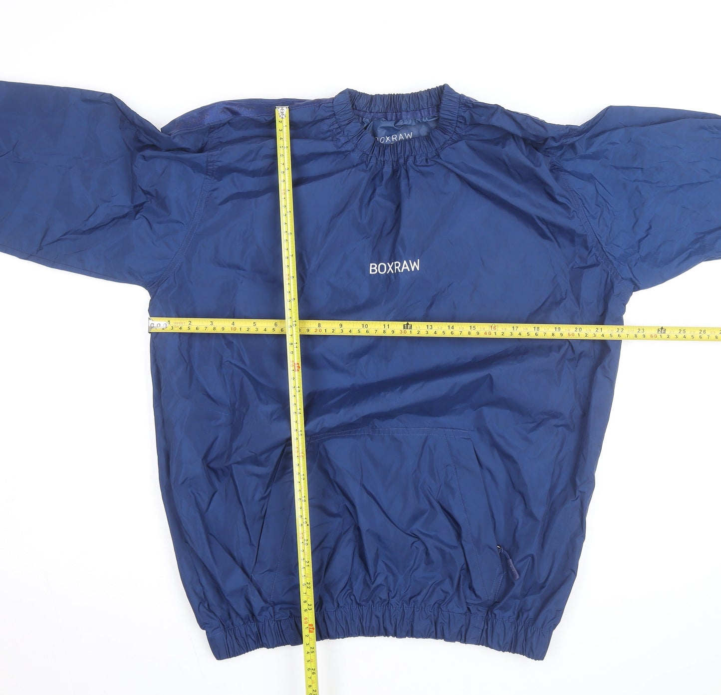 BOXRAW Men's Blue L Track Jacket Lightweight Pullover Sports Top