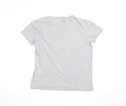 Hugo Boss Men's Grey Regular Fit Crew Neck Short Sleeve T-Shirt Size S
