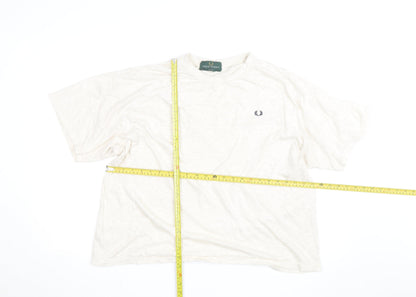 Fred Perry Men's White Cotton Crew Neck T-Shirt XL
