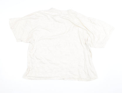 Fred Perry Men's White Cotton Crew Neck T-Shirt XL