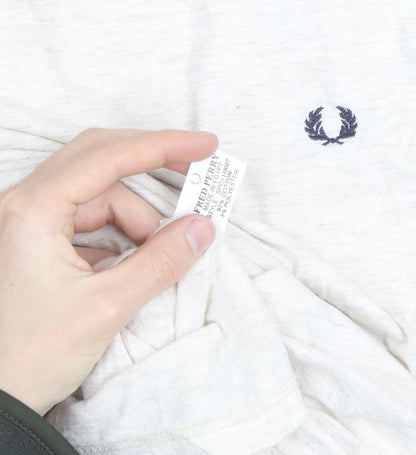 Fred Perry Men's White Cotton Crew Neck T-Shirt XL