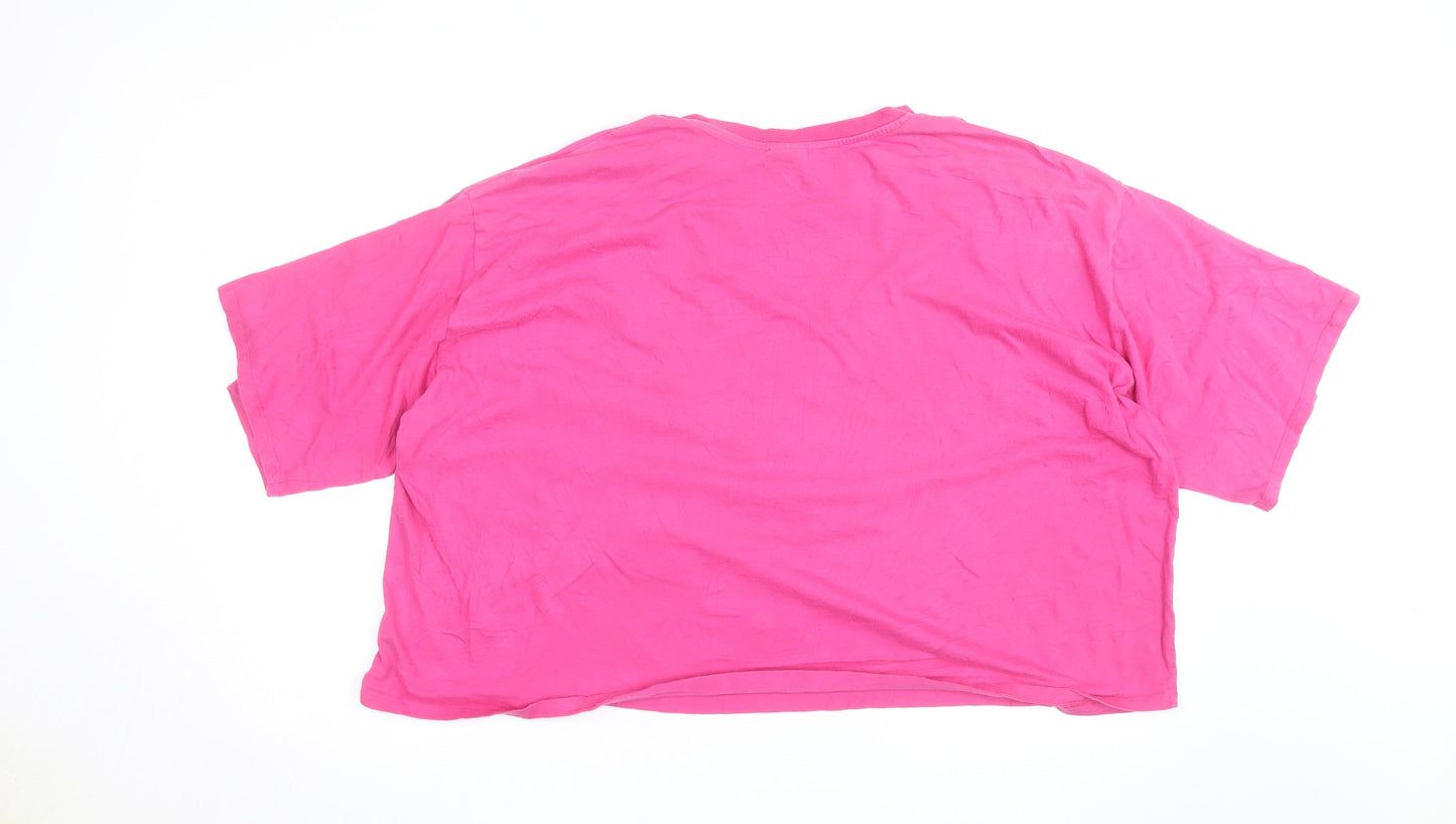 Tu Disney Women’s Pink Bambi Relaxed Fit Cotton T-Shirt Size 26