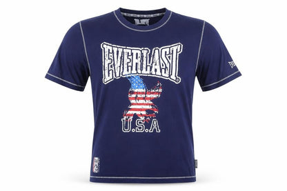 Everlast Men's Blue USA Graphic Short Sleeve Cotton T-Shirt Size M
