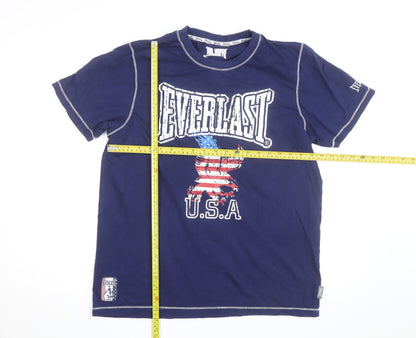 Everlast Men's Blue USA Graphic Short Sleeve Cotton T-Shirt Size M
