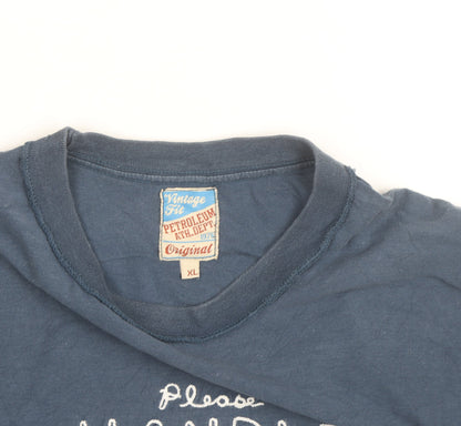 Petroleum Ath. Dept Men's Blue XL Vintage Fit Graphic T-Shirt