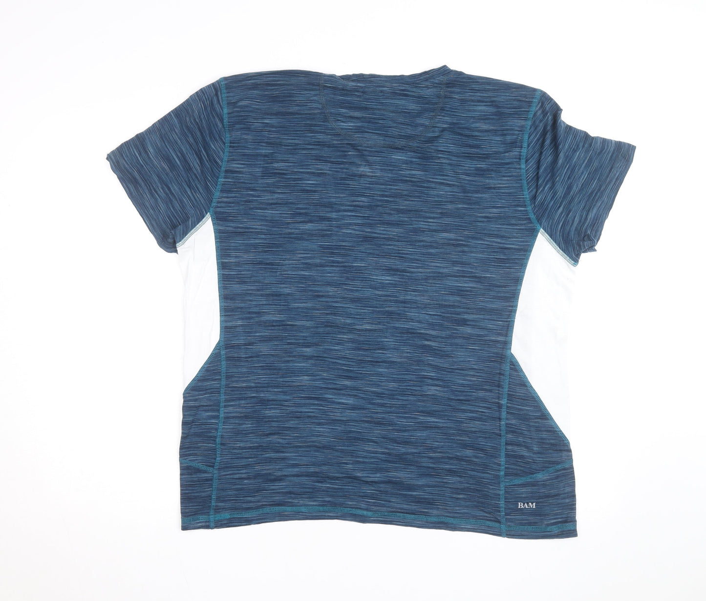 BAM Men's Blue XL Short Sleeve Bamboo Athletic T-Shirt