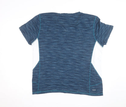 BAM Men's Blue XL Short Sleeve Bamboo Athletic T-Shirt