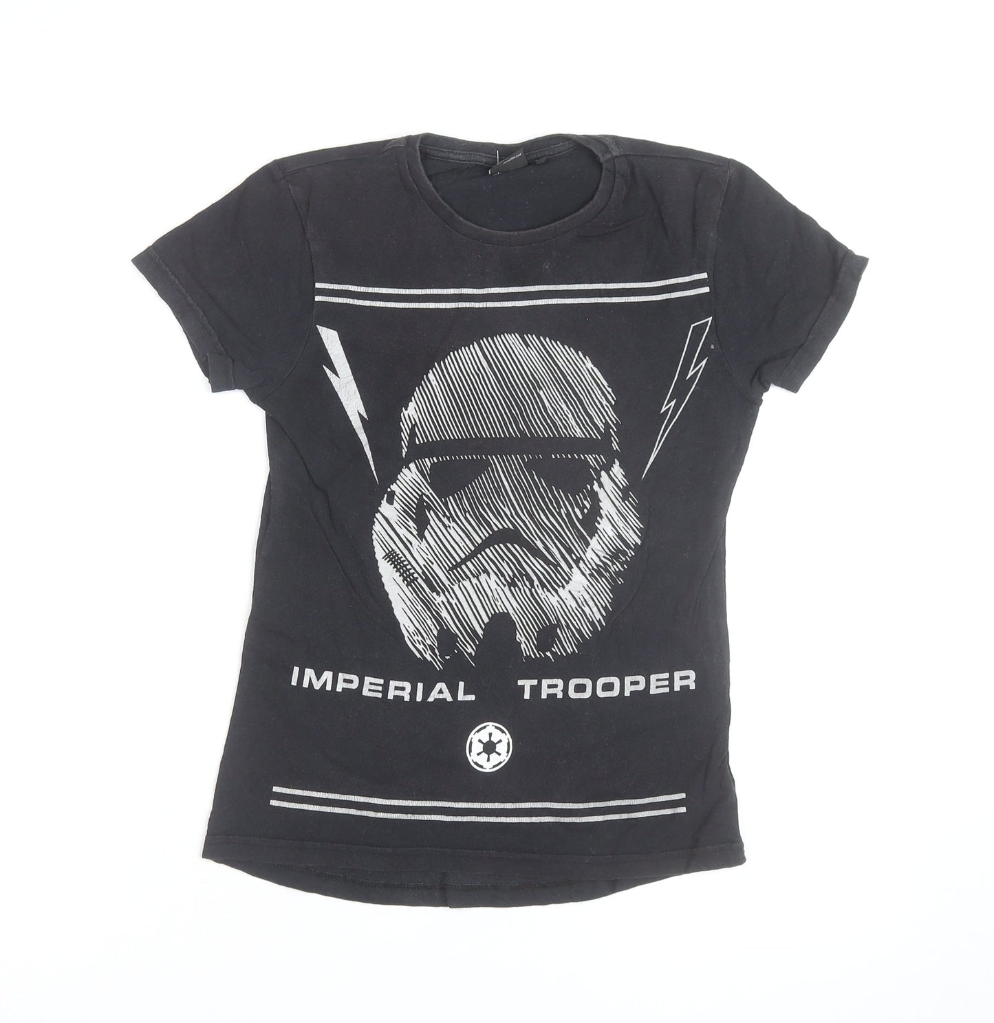 Rebel Star Wars Men's Black Stormtrooper Graphic T-Shirt Size S