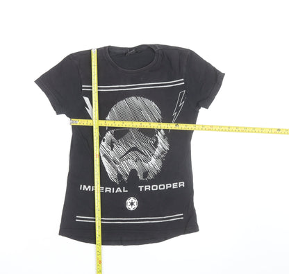 Rebel Star Wars Men's Black Stormtrooper Graphic T-Shirt Size S