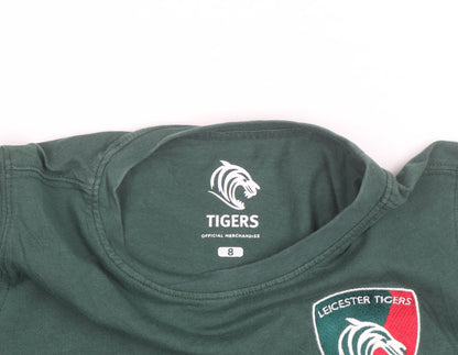 Fanatics Leicester Tigers Womens Green Cotton T-Shirt Size 8