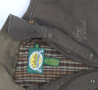 Cabela's Men Brown Cotton Sage Creek Field Jacket Size S