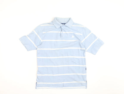 The Royal Yacht Britannia Men's Blue Striped Polo Shirt Size S