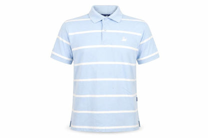The Royal Yacht Britannia Men's Blue Striped Polo Shirt Size S