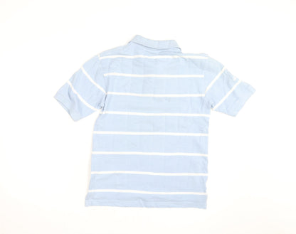 The Royal Yacht Britannia Men's Blue Striped Polo Shirt Size S
