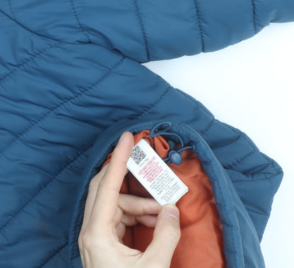 Peter Storm Men’s Blue Hooded Puffer Jacket Size S Insulated Outdoor