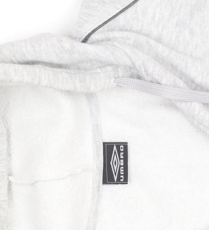 Umbro Men's Grey XL Full Zip Fleece Hoodie Sweatshirt
