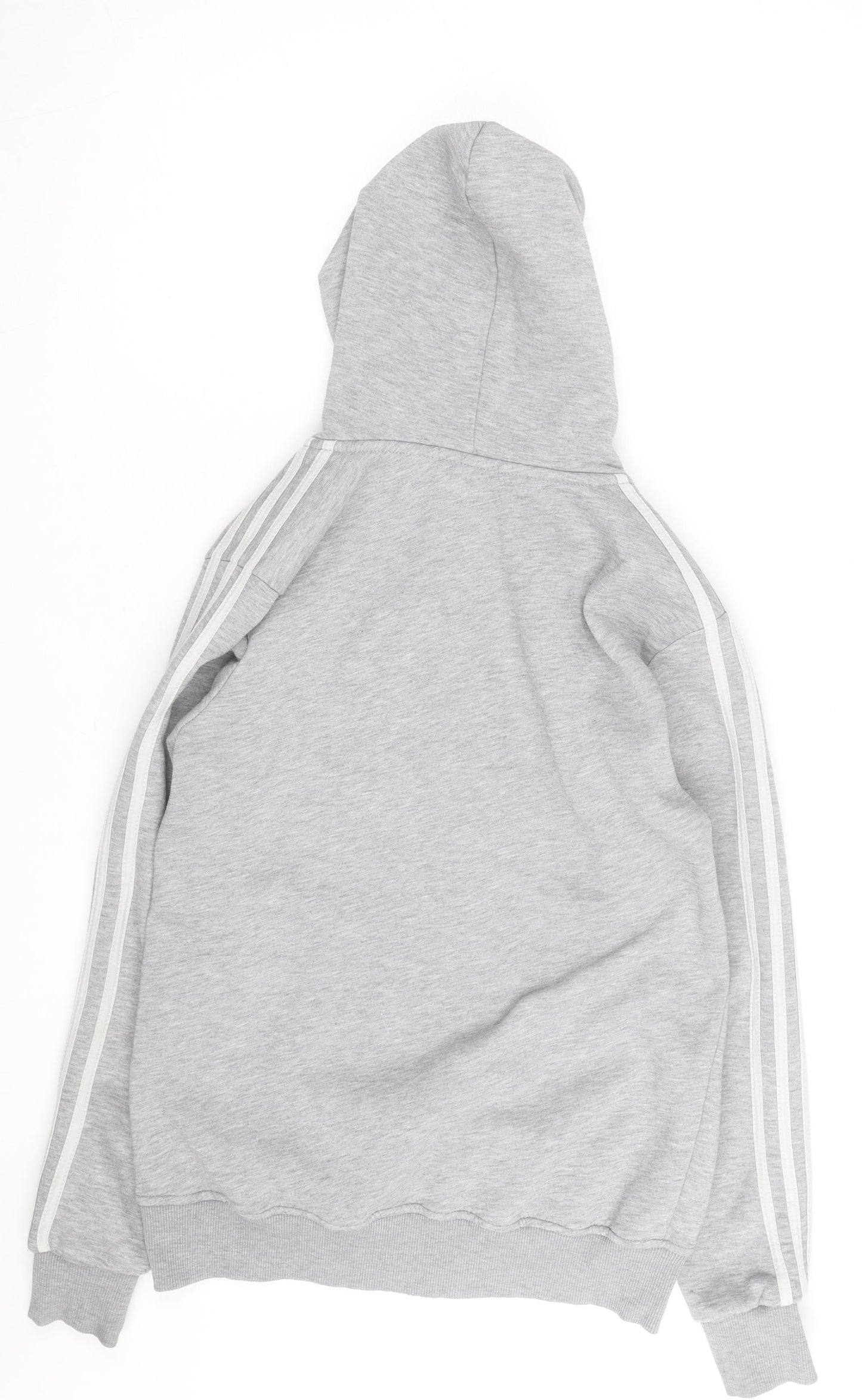 adidas Mens Grey Full Zip Hoodie Small Sportswear