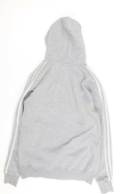adidas Mens Grey Full Zip Hoodie Small Sportswear