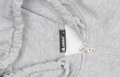 adidas Mens Grey Full Zip Hoodie Small Sportswear