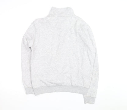 French Connection Men's Grey 1/2 Zip Sweatshirt Size M