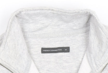 French Connection Men's Grey 1/2 Zip Sweatshirt Size M