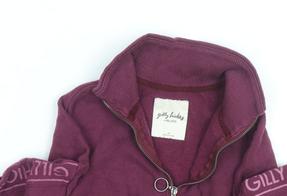 Gilly Hicks by Hollister Womens Purple 1/4 Zip Sweatshirt XS