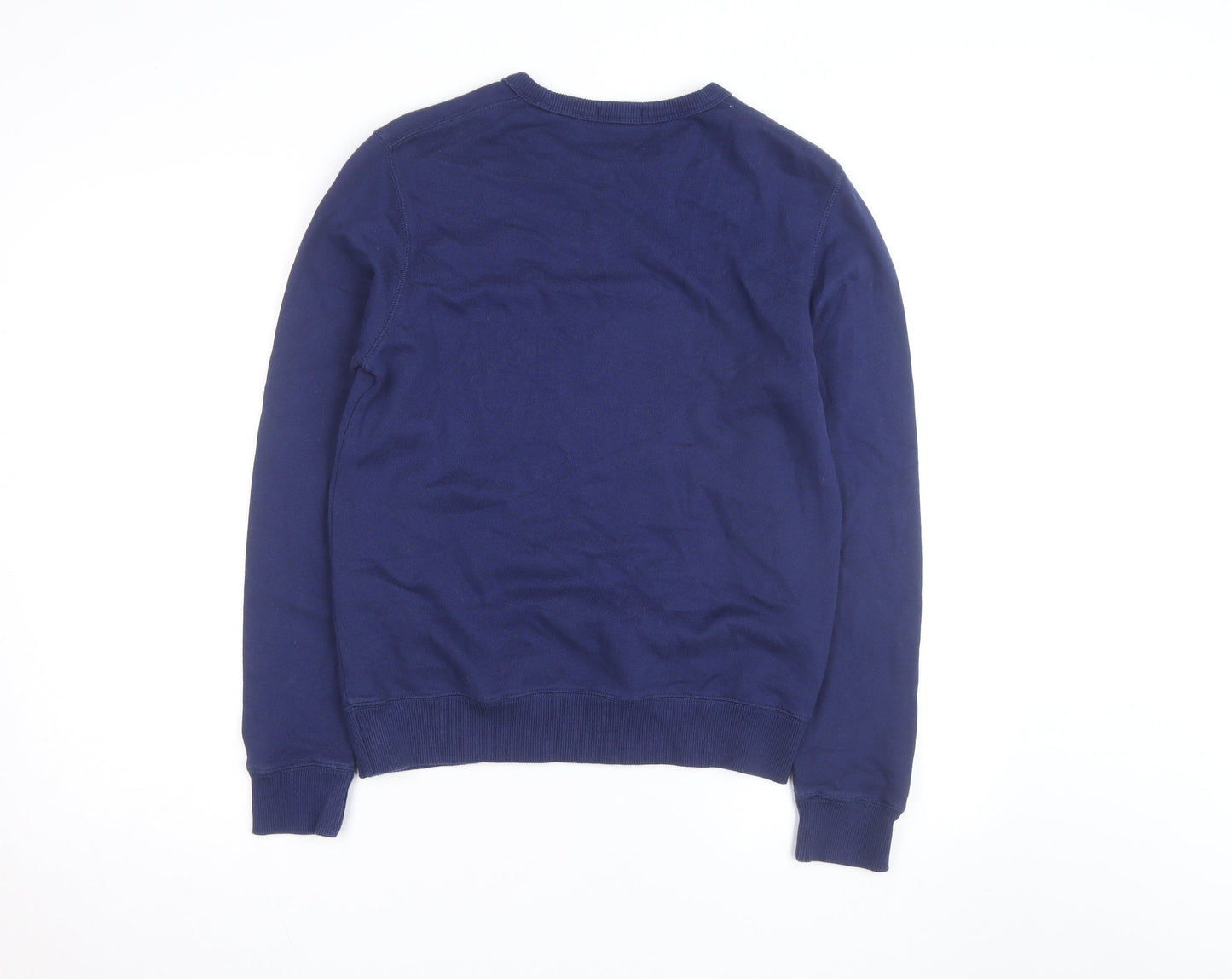 Bossini Men's Blue Graphic Print Pullover Sweatshirt XS