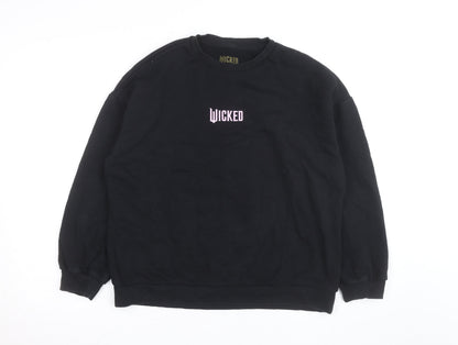 Wicked Girls Black Pullover Sweatshirt 13-14 Years Fairytale Graphic Print