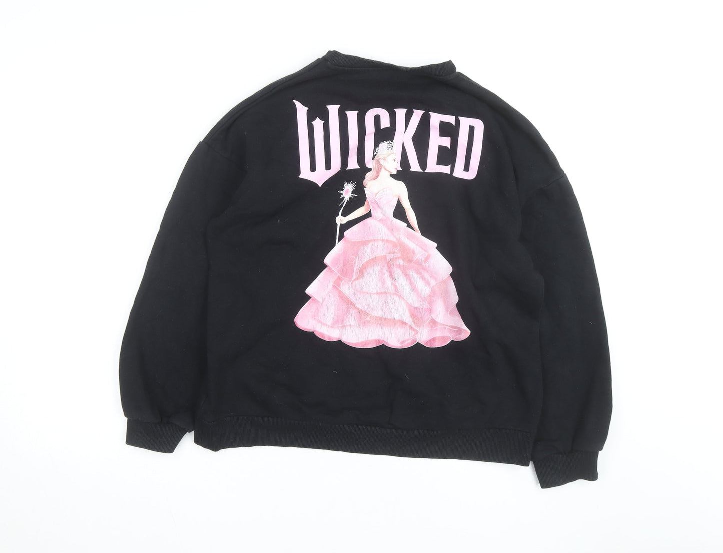 Wicked Girls Black Pullover Sweatshirt 13-14 Years Fairytale Graphic Print