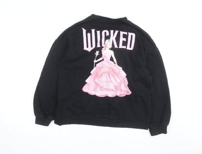 Wicked Girls Black Pullover Sweatshirt 13-14 Years Fairytale Graphic Print