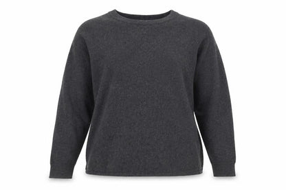 The White Company Women's Grey Crew Neck Jumper Size 16 Wool Blend