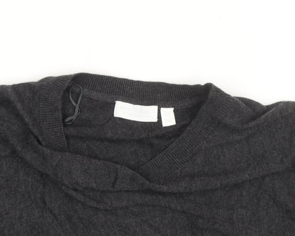 The White Company Women's Grey Crew Neck Jumper Size 16 Wool Blend