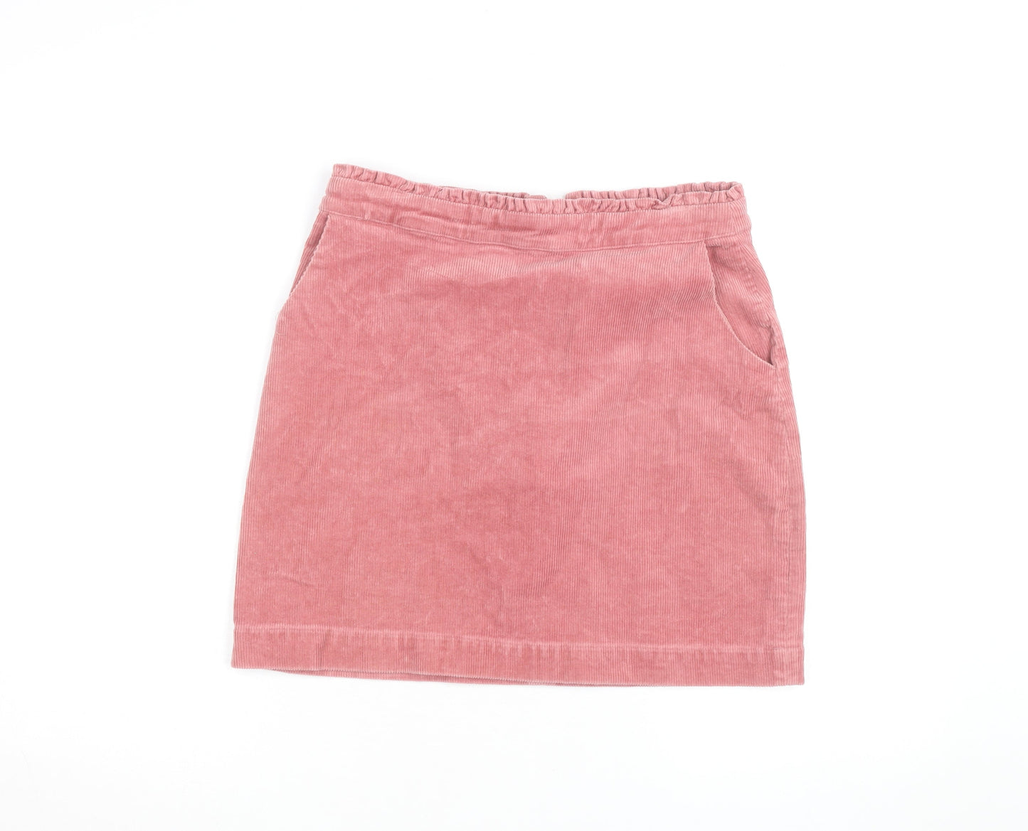 Oliver Bonas Womens Pink Corduroy Mini Skirt Size 10