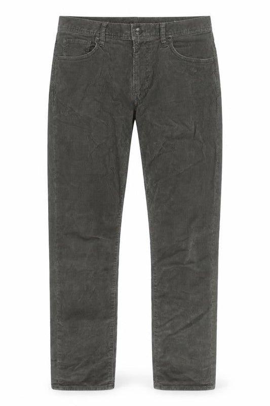 Uniqlo Men's Grey Corduroy Straight Jeans Size M Regular Fit