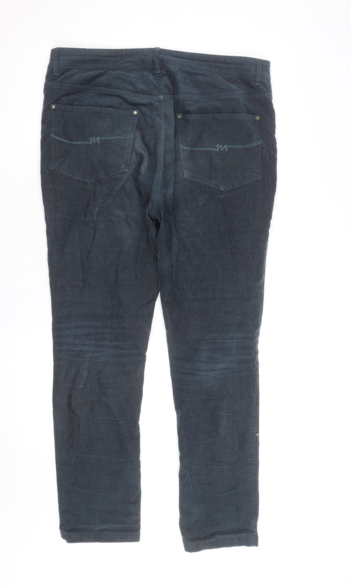 Mistral Women’s Blue Corduroy Straight Jeans Size 16