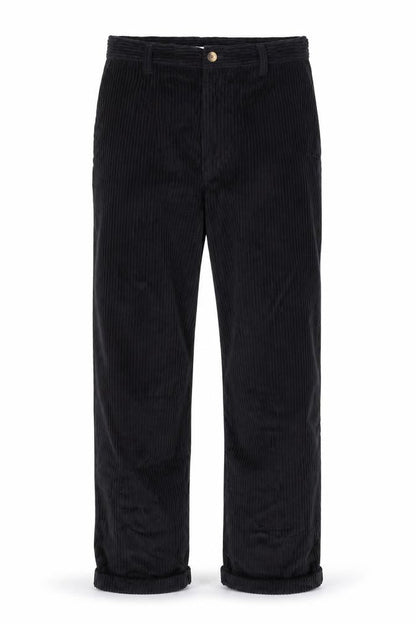Club Montana Men's Black Corduroy Straight Jeans Size 33 Regular Fit