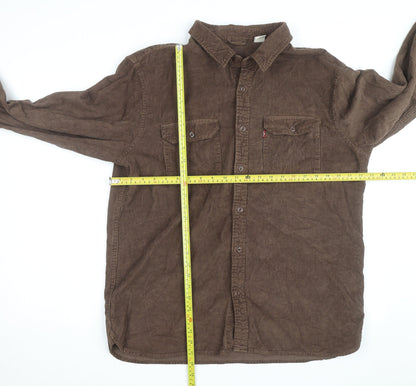 Levi's Men's Brown Corduroy Button Jacket Size L Casual