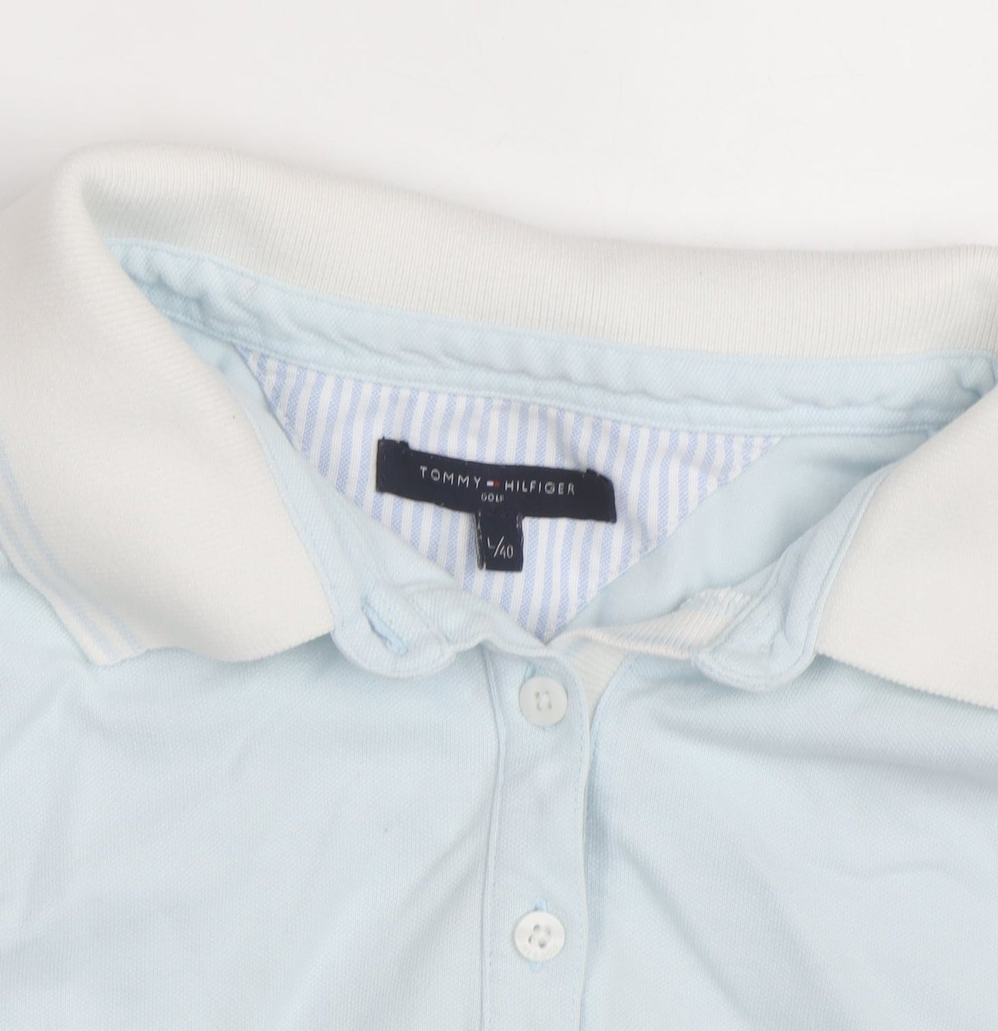 Tommy Hilfiger Women Blue Sleeveless Polo Shirt Size 12
