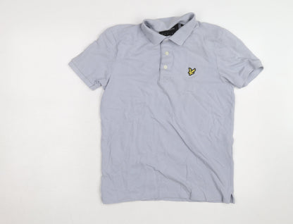Lyle & Scott Mens Grey 2XL Cotton Polo Shirt Classic Logo