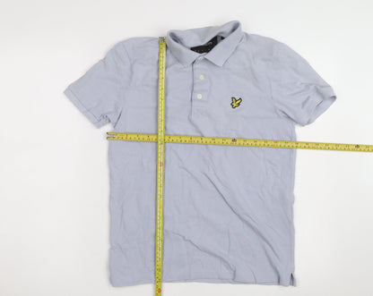 Lyle & Scott Mens Grey 2XL Cotton Polo Shirt Classic Logo