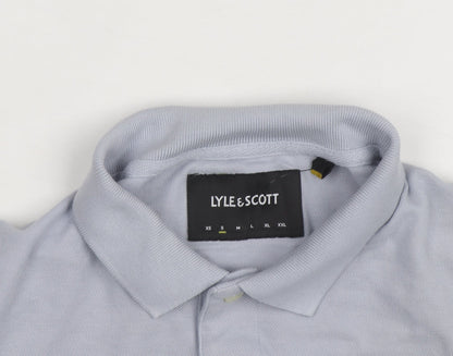 Lyle & Scott Mens Grey 2XL Cotton Polo Shirt Classic Logo