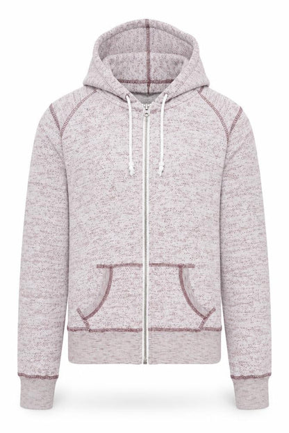 Brave Soul Men’s Pink Full Zip Hoodie XS Regular Fit