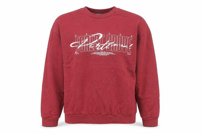ASOS DESIGN Men's Red Graphic Pullover Sweatshirt XS Crew Neck