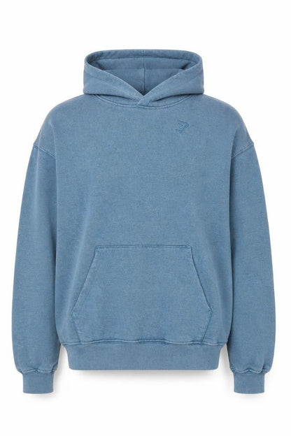 Gymshark Men's Blue Pullover Hoodie Size S Relaxed Fit Fleece