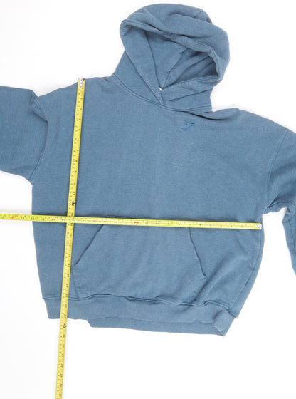 Gymshark Men's Blue Pullover Hoodie Size S Relaxed Fit Fleece