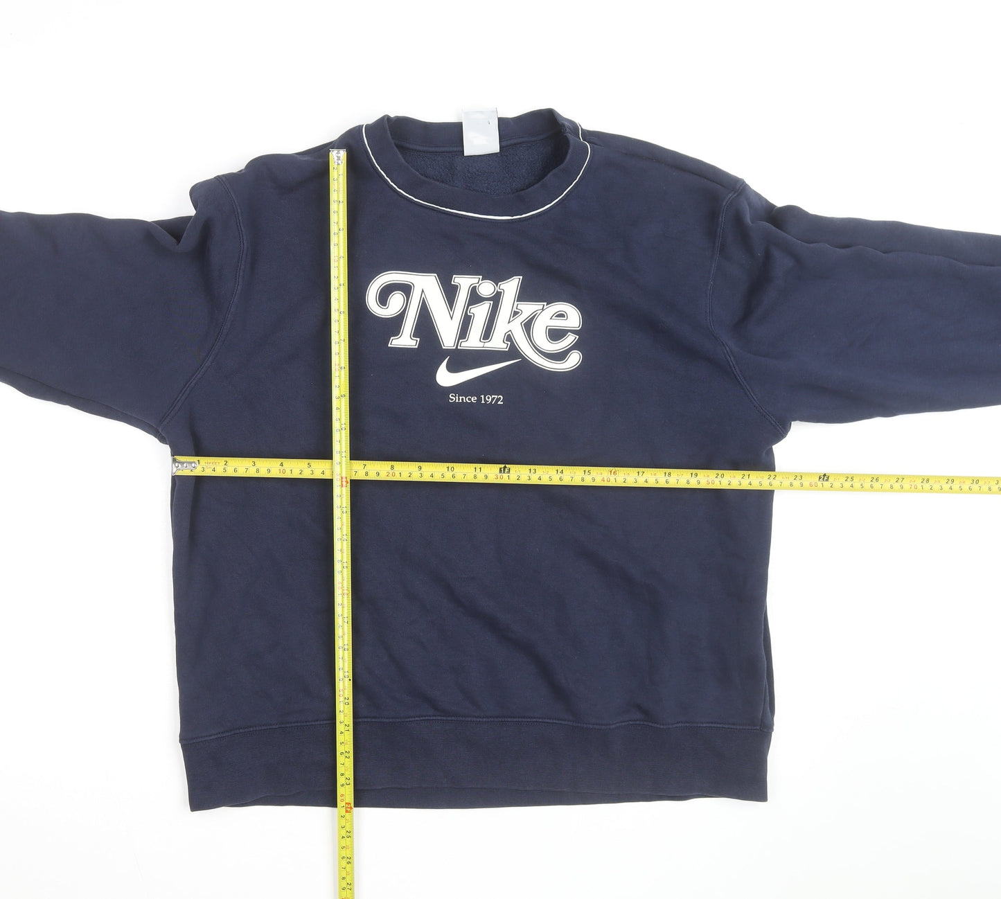 Nike Men's Blue L Pullover Sweatshirt Crew Neck Sports Fleece