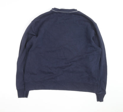 Nike Men's Blue L Pullover Sweatshirt Crew Neck Sports Fleece