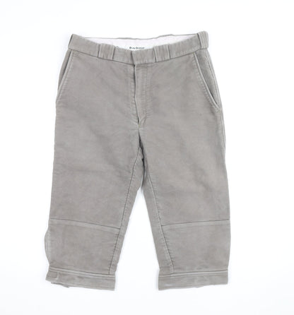 Barbour Men Grey Cotton Chino Shorts Size 32 Regular Fit