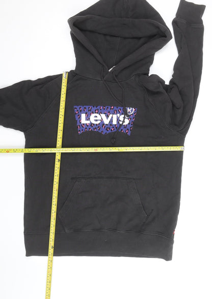 Levi's Men's Black Graphic Pullover Hoodie Medium Regular Fit