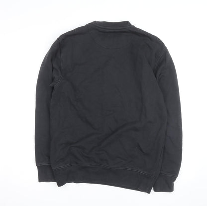Palace Men’s Black Small Crew Neck Cotton Pullover Sweatshirt